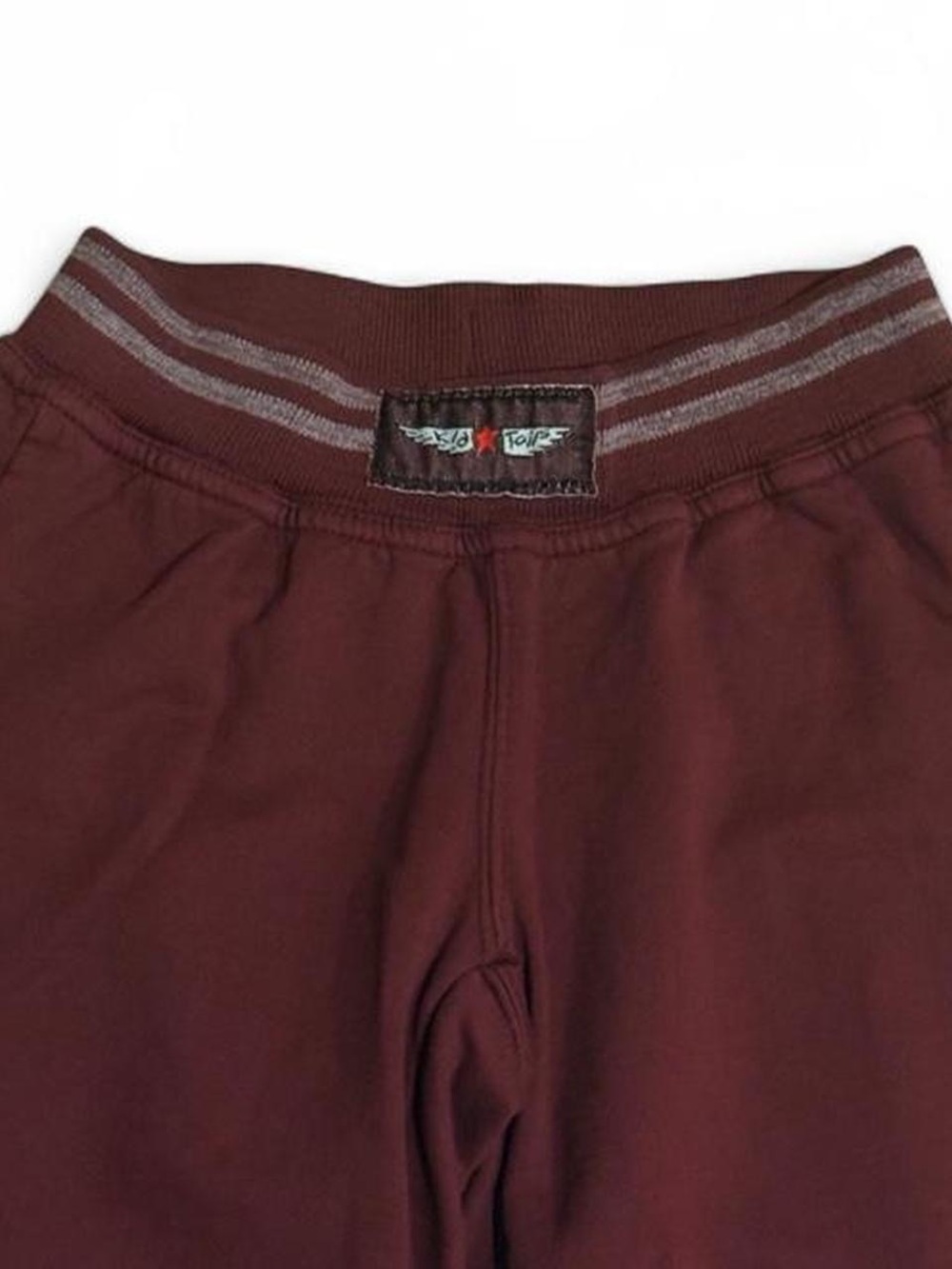 Y2K Deadstock 2000s Kid Tails by Hard Tail Baggy Wide Leg Capri Sweatpant Brown